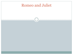 Romeo and Juliet Poetic Terms