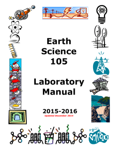 Earth Science 105 Laboratory Manual