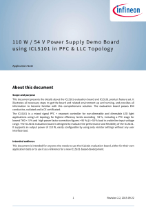110W 54V Power Supply Demo Board using ICL5101