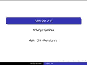 Section A.6 - Math User Home Pages