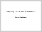 Analysing correlated discrete data