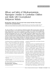 Efficacy and Safety of Dihydroartemisinin