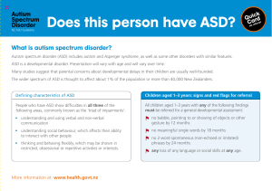 Does this person have ASD? - quickcard