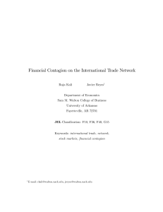 Financial Contagion on the International Trade Network