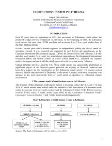 credit unions` system in lithuania