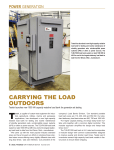 CARRYING THE LOAD OUTDOORS - Universal Load Banks by
