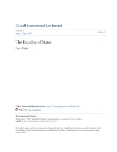 The Equality of States - Scholarship@Cornell Law