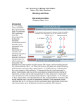 Working with Data Recombinant DNA