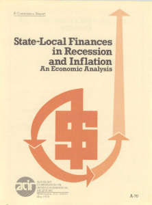 State-local finances in recession and inflation: An economic analysis