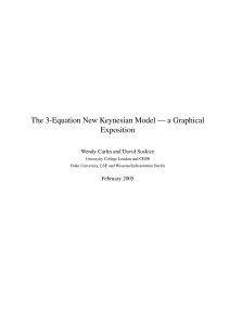 The 3-Equation New Keynesian Model — a Graphical