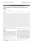 Geochemistry of continental subduction