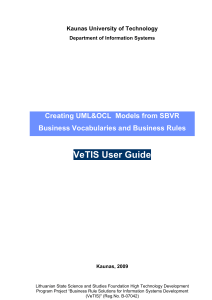 VeTIS User Guide