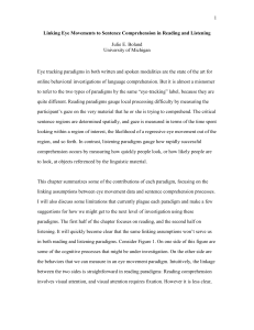 (2004). Linking eye movements to sentence comprehension in