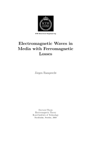 Electromagnetic Waves in Media with Ferromagnetic Losses