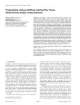 Trapezoidal phase-shifting method for three