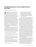 Identifying Business Cycle Turning Point Real Time
