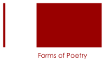 Types of Poetry - Lakeland Ridge