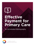 Effective Payment for Primary Care