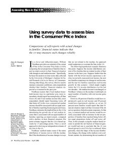 Using survey data to assess bias in the Consumer Price Index