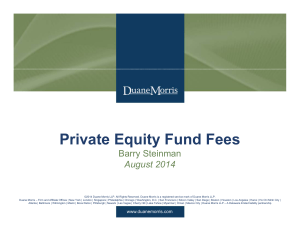 Private Equity Fund Fees