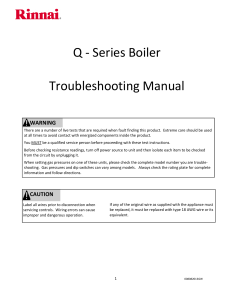 Q - Series Boiler Troubleshooting Manual - rinnai