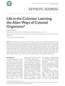 Life in the Colonies: Learning the Alien Ways of