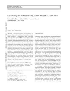 Controlling the dimensionality of low