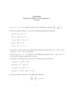 MATH 308 Practice Problems for Examination 1 Fall 2008 1. Is 4x +