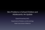 Skin Problems in School Children and Adolescents