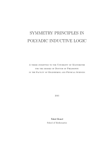 Symmetry Principles in Polyadic Inductive Logic