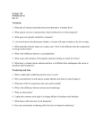 Geology 120 Problem Set #2 Ch. 5-7 Volcanism 1. What part of