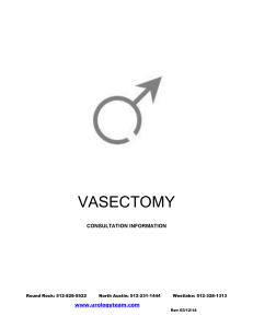 vasectomy - Urology Team