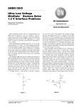 AND8139/D Ultra−Low Voltage MiniGatet Devices Solve