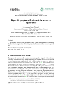 Bipartite graphs with at most six non-zero eigenvalues