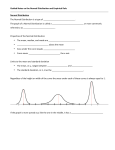 Guided Notes on the Normal Distribution and Empirical Rule