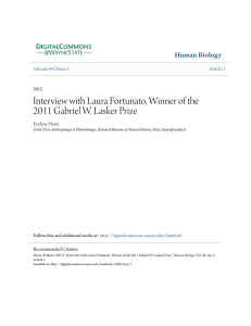 Interview with Laura Fortunato, Winner of the 2011 Gabriel W
