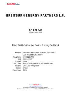 PDF - Breitburn Energy Partners LP