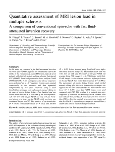 Quantitative assessment of MRI lesion load in multiple sclerosis