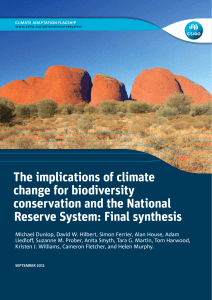 The implications of climate change for biodiversity conservation and