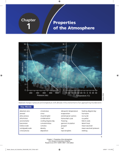 Properties of the Atmosphere