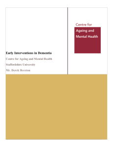 Early Interventions in Dementia