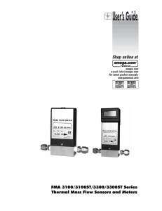 Thermal Mass Flow Sensors and Meters