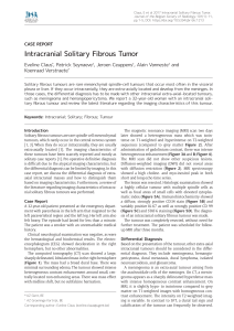 Intracranial Solitary Fibrous Tumor - Journal of the Belgian Society