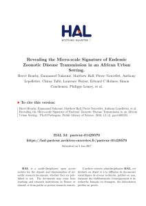 Revealing the Micro-scale Signature of Endemic - HAL