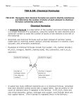 TEK 8.5D: Chemical Formulas