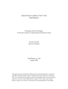 Prestigious Stock Exchanges - Federal Reserve Bank of New York