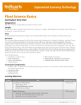 Plant Science - Curriculum Overview