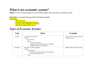 What is an economic system?