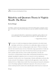 Relativity and Quantum Theory in Virginia Woolf`s
