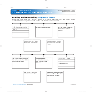 3.6 World War II and the Cold War